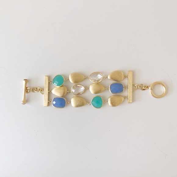 Rivka Friedman 18k Gold Multi Crystal Bracelet - Picture 3 of 7